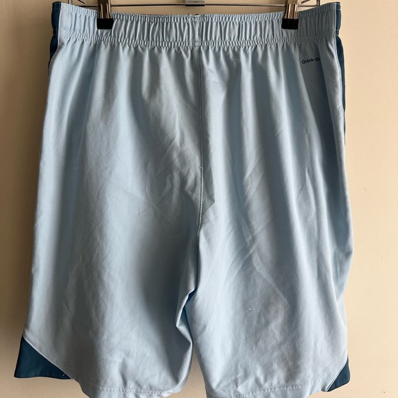 Men's Light Blue and Dark Blue Shorts - Picture 2 of 7